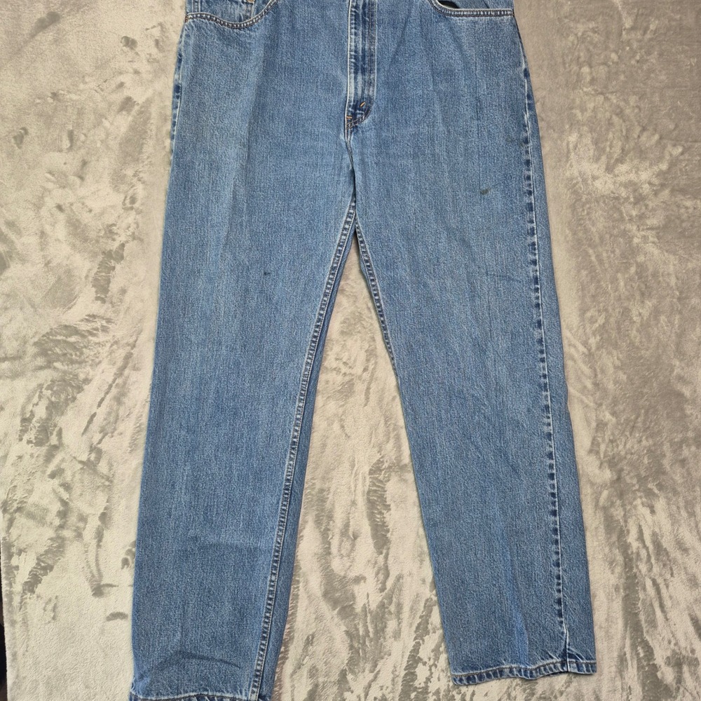 Vintage Levis 505 Regular Fit Straight Leg Jeans Mens 40x32 Blue Made in USA